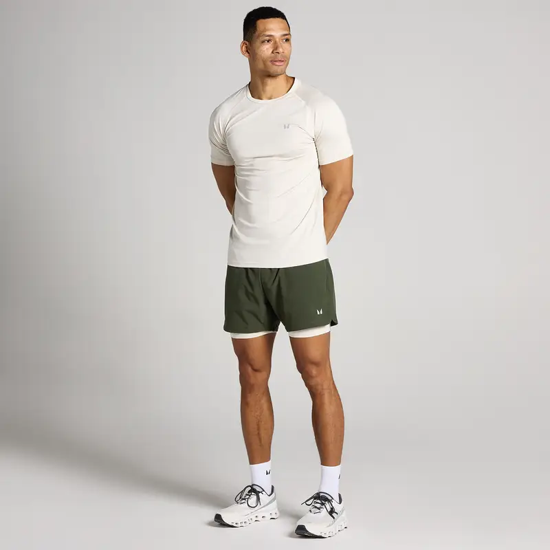 Pantaloncini da allenamento 2 in 1 MP uomo 5 - Verde foresta miniatura 3