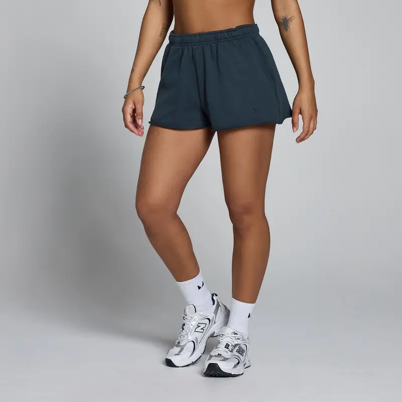 Pantaloncini in felpa leggera MP donna - Blu slavato