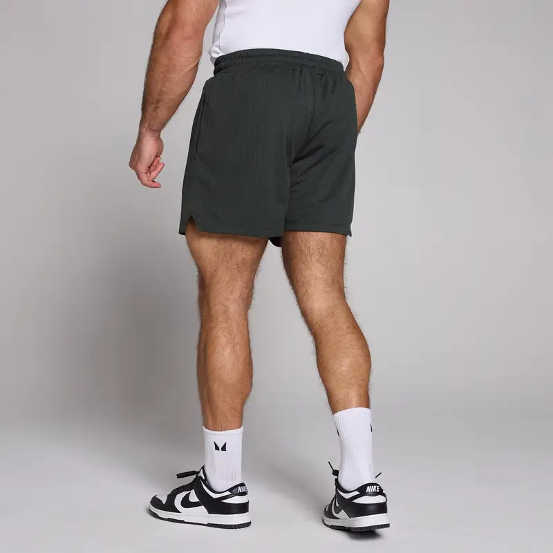 Pantaloncini in mesh MP da uomo - Nero slavato miniatura 3