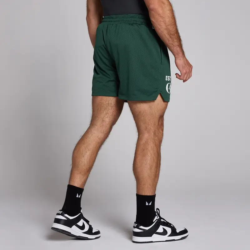 Pantaloncini in mesh MP da uomo - Smeraldo scuro Verde miniatura 3