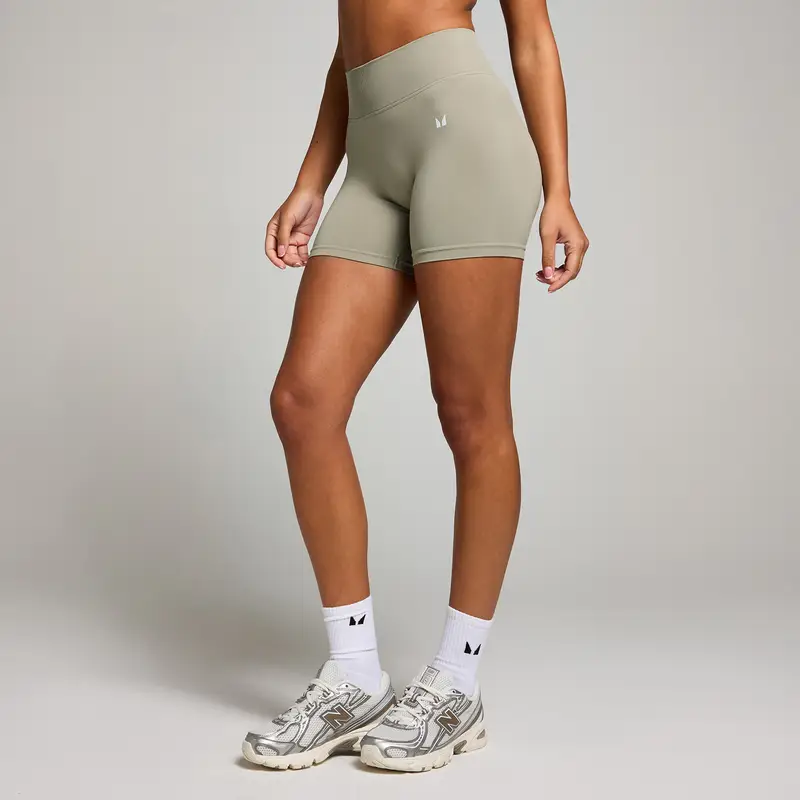 Pantaloncini invisibili senza cuciture con scrunch MP Tempo da donna - Salvia scuro Verde