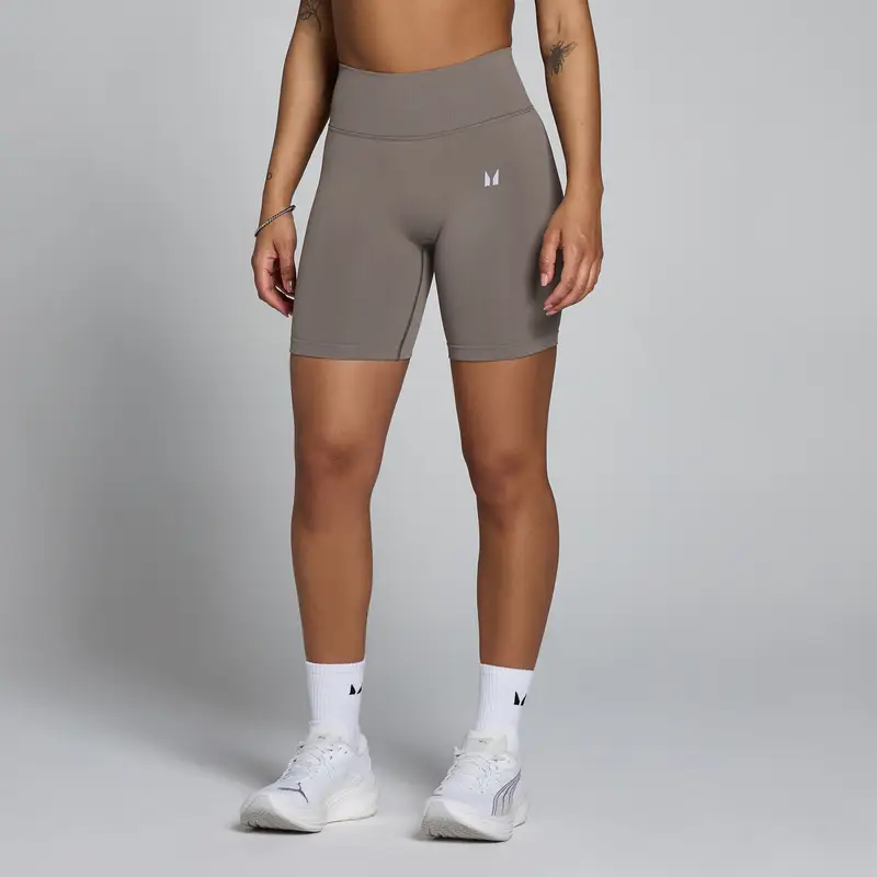 Pantaloncini MP donna Tempo Hybrid senza cuciture - Grigio cenere