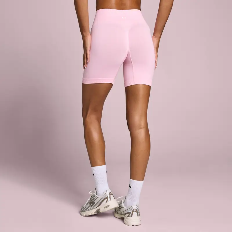 Pantaloncini MP donna Tempo senza cuciture arricciati - Rosa miniatura 2