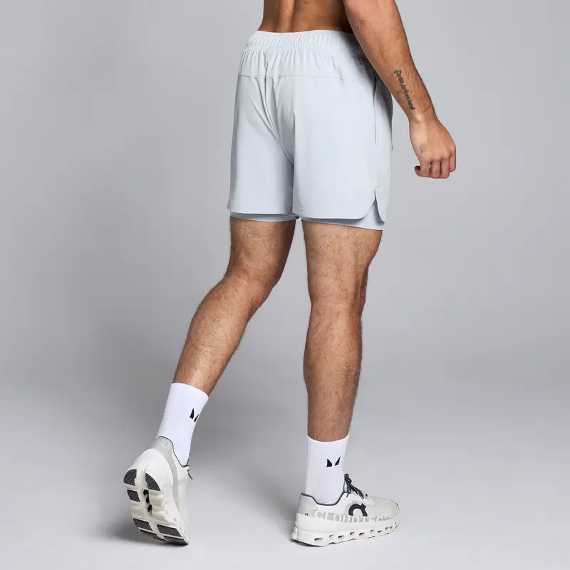 Pantaloncini sportivi 2 in 1 da 13 cm MP da uomo - Blu pallido miniatura 2