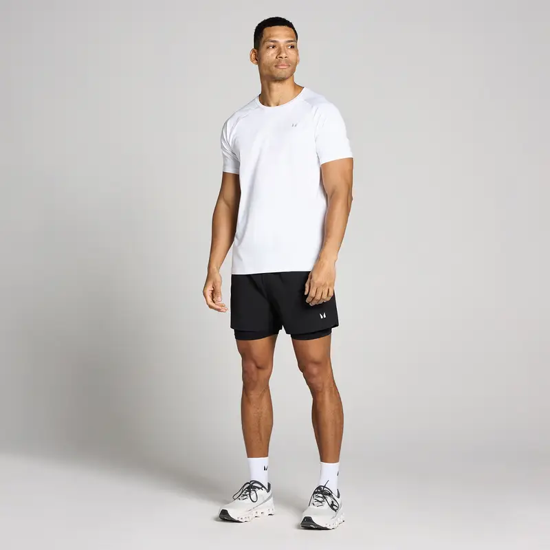 Pantaloncini sportivi 2 in 1 da 13 cm MP da uomo - Nero miniatura 3