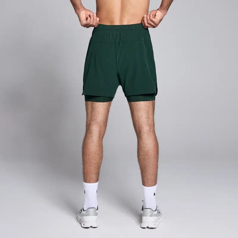 Pantaloncini sportivi 2 in 1 da 13 cm MP da uomo - Smeraldo scuro Verde miniatura 2