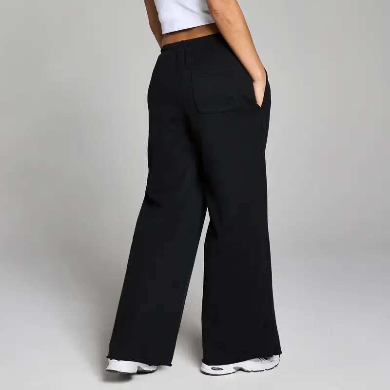 Pantaloni da jogging a gamba dritta MP donna lifestyle - Nero slavato miniatura 2