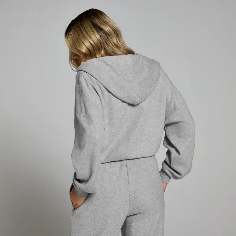 Pantaloni da jogging a taglio dritto morbidi MP da donna - Grigio mélange miniatura 2