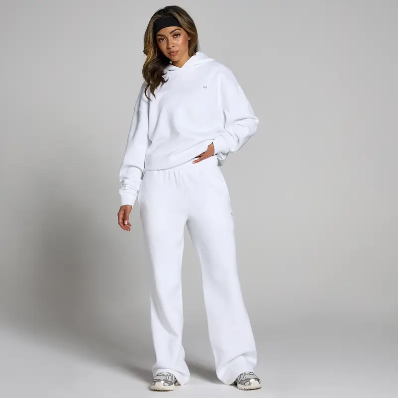 Pantaloni da jogging a taglio dritto MP Basics da donna - Bianco miniatura 3