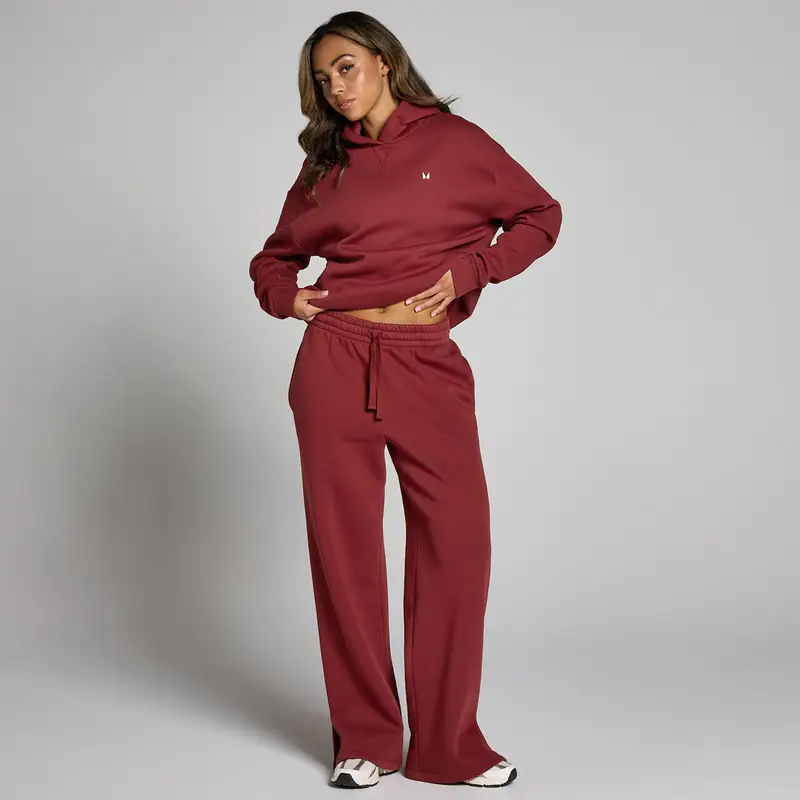 Pantaloni da jogging a taglio dritto MP Basics da donna - Ciliegia Rosso miniatura 3