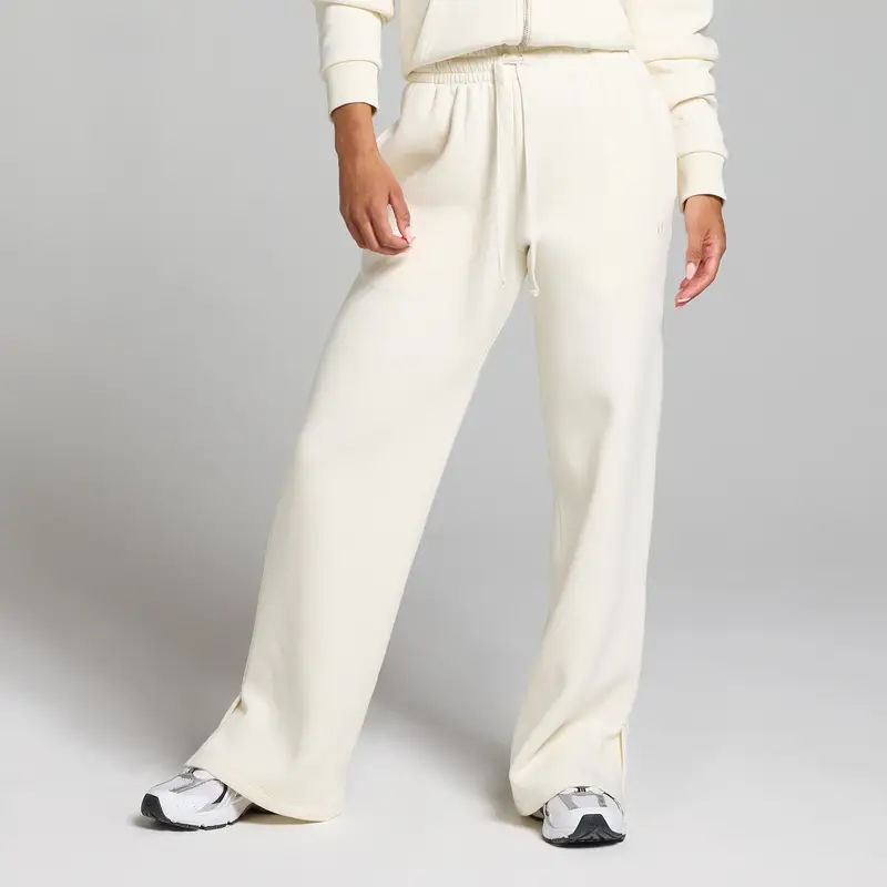 Pantaloni da jogging a taglio dritto MP Basics da donna - Crema chiaro