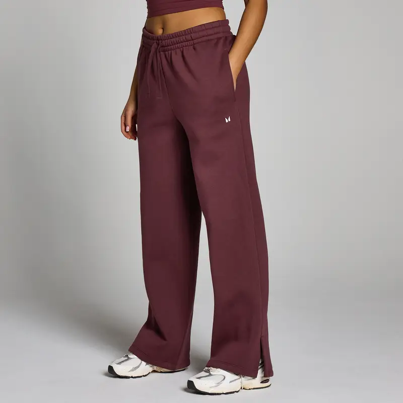 Pantaloni da jogging a taglio dritto MP Basics da donna - Rosso mora Viola