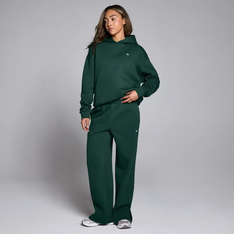Pantaloni da jogging a taglio dritto MP Basics da donna - Smeraldo scuro Verde miniatura 3