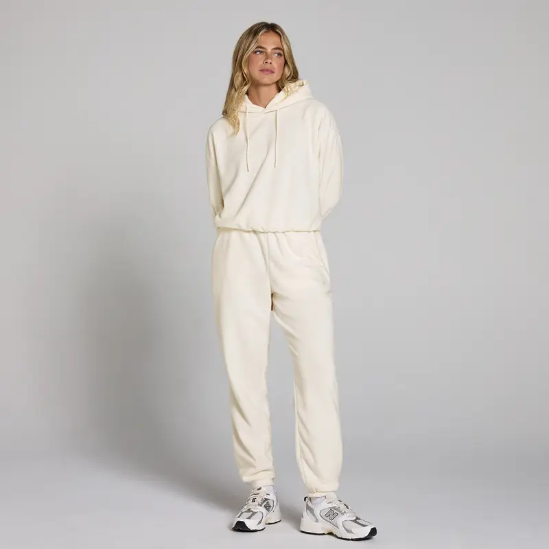 Pantaloni da jogging in pile MP da donna - Crema chiaro Pietra miniatura 3