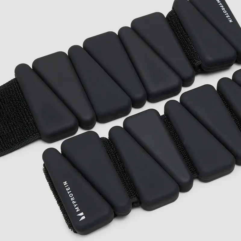 Pesi per caviglie/polsi in silicone Myprotein con borsa (2lbs) - Nero miniatura 3