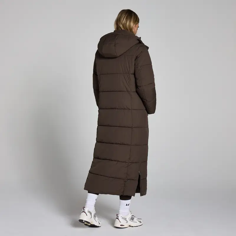 Piumino maxi imbottito MP da donna - Cioccolato Marrone miniatura 2