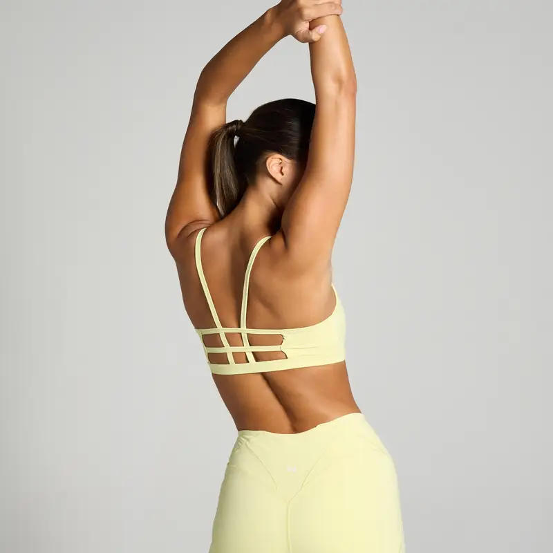 Reggiseno con spalline MP Tempo Ultra - Giallo limone miniatura 2