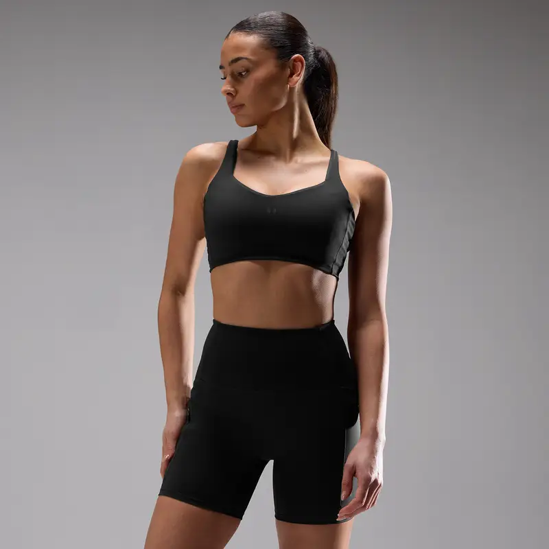 Reggiseno sportivo ad alto supporto donna MP Velocity Ultra - Nero