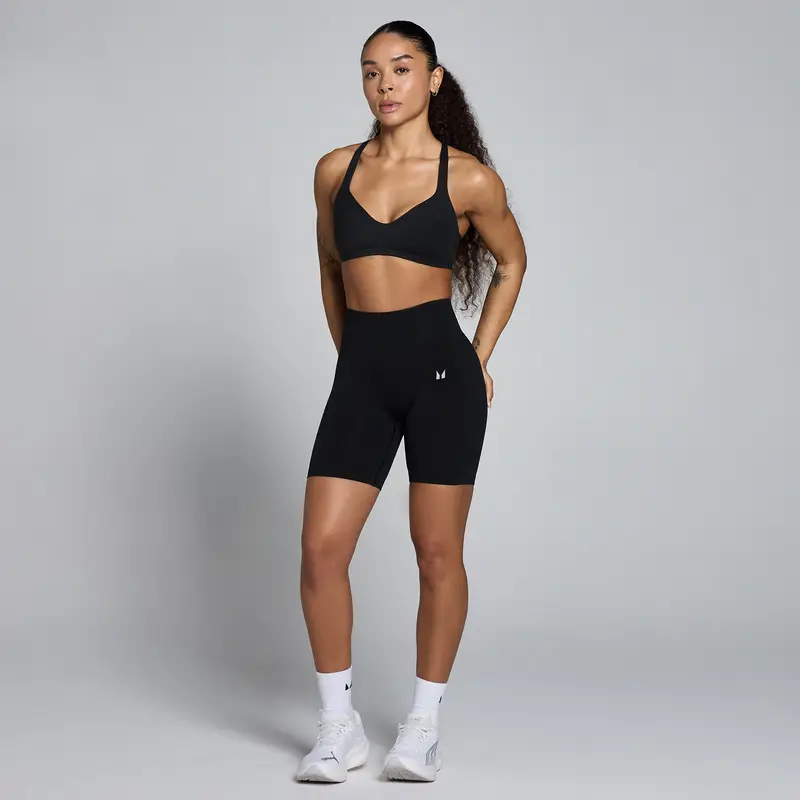 Reggiseno sportivo con schiena incrociata MP donna Tempo - Nero miniatura 3