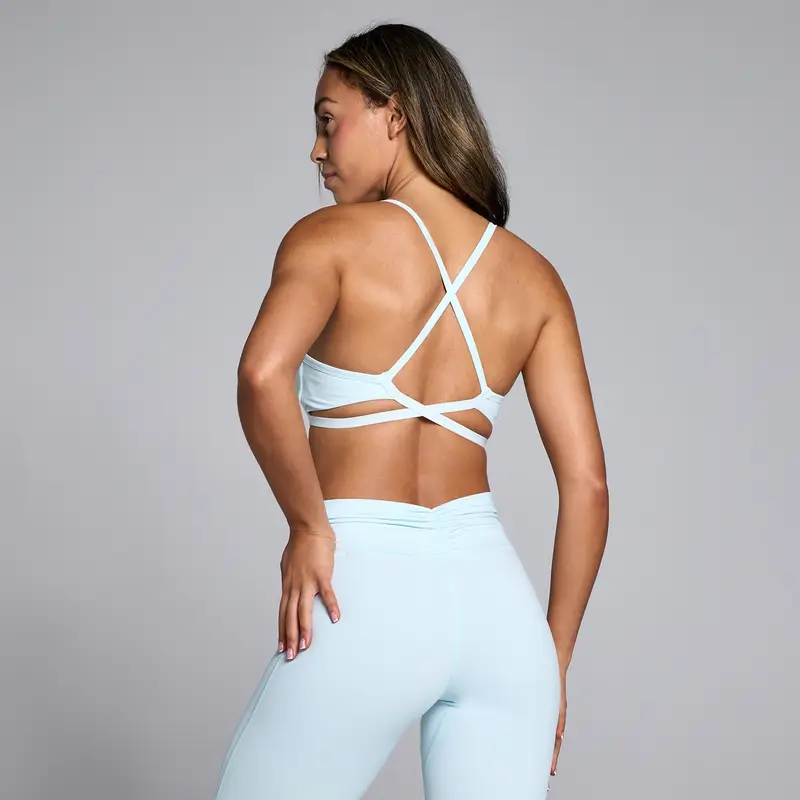 Reggiseno sportivo con spalline incrociate MP Tempo da donna - Azzurro Blu miniatura 2