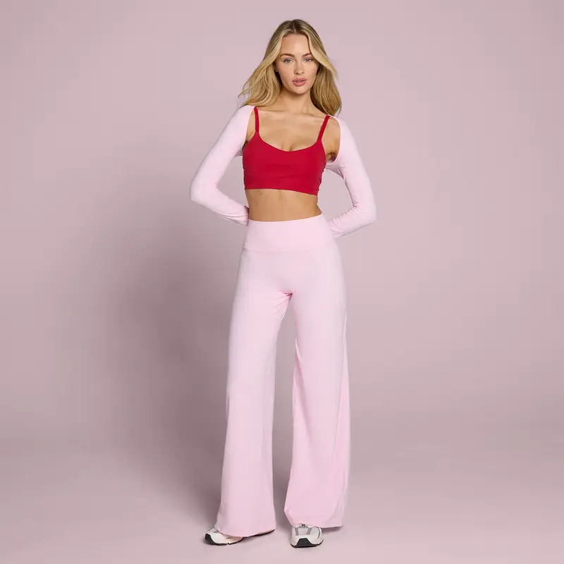 Reggiseno sportivo donna MP Tempo - Rosso rosa miniatura 3