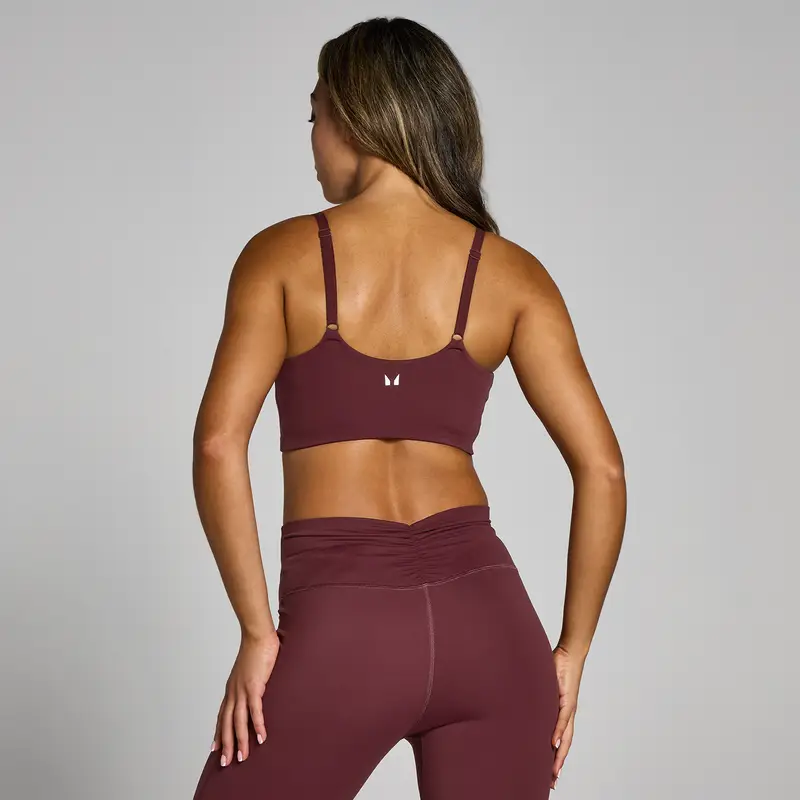 Reggiseno sportivo senza cuciture MP Tempo - Deep Berry Viola miniatura 2