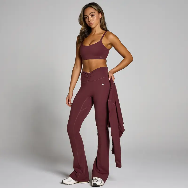 Reggiseno sportivo senza cuciture MP Tempo - Deep Berry Viola miniatura 3