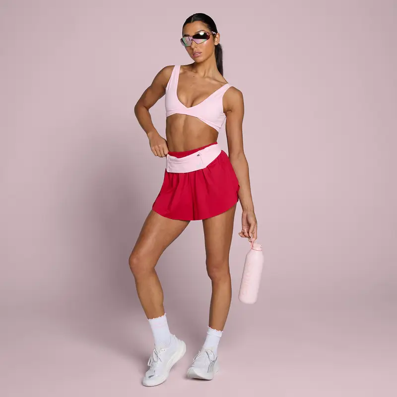 Short 2 in 1 Tempo MP donna - Rosso rosa miniatura 3