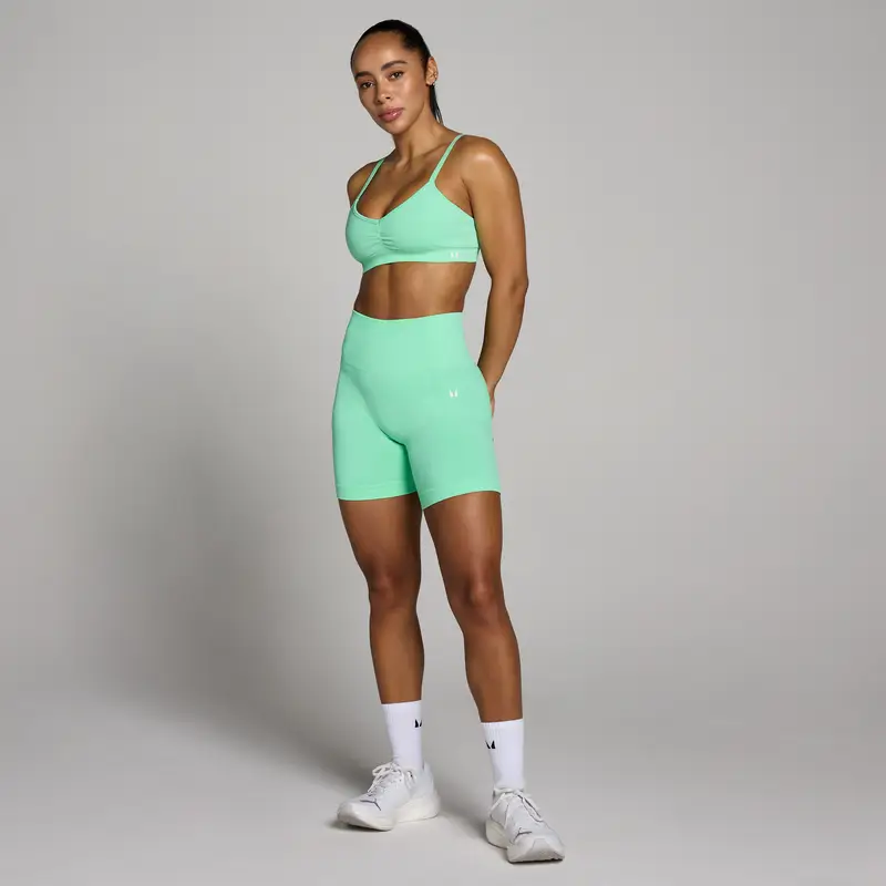 Short senza cuciture Tempo scrunch MP donna - Verde menta miniatura 3