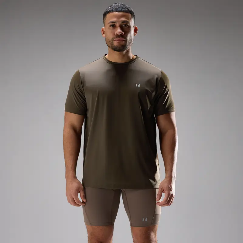 T-shirt a rete MP uomo Velocity Ultra - Earth Nero