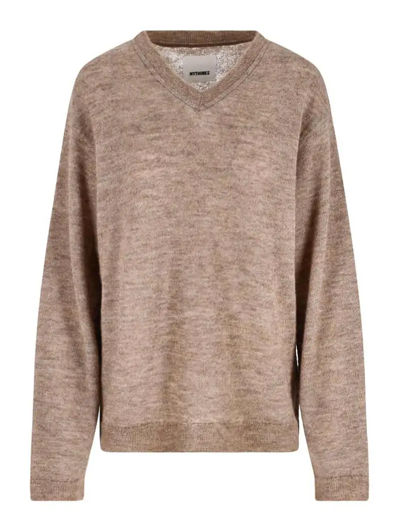 Maglione In Misto Alpaca Beige