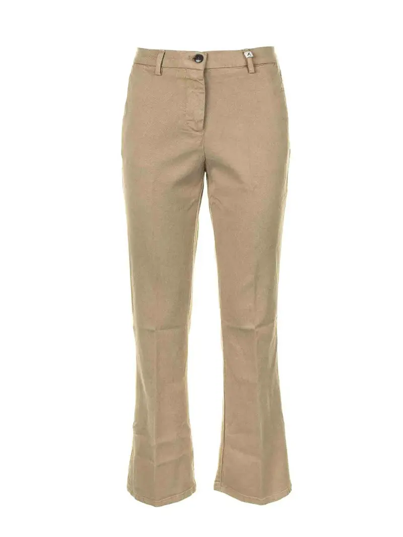 Myth Pantalone Donna Sabbia A Zampa Beige