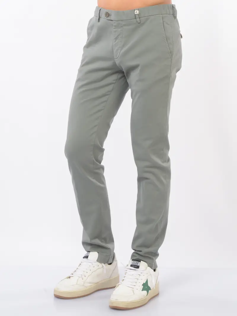 pantalone da uomo Myths chino in cotone Verde