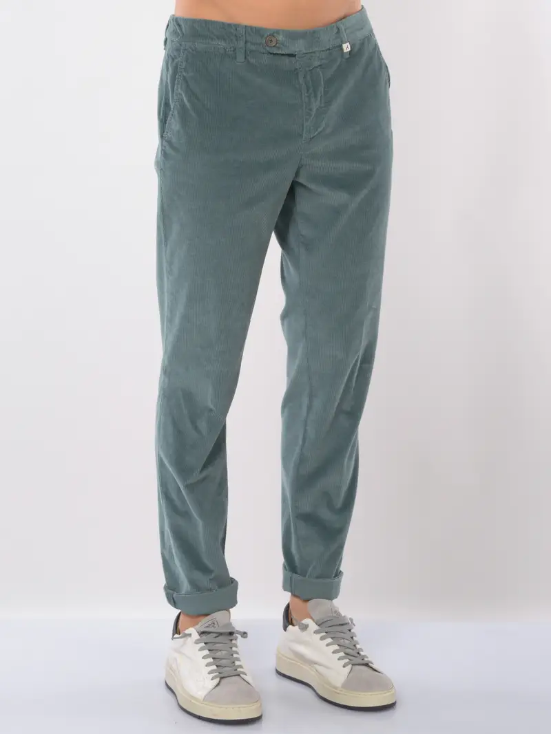 pantalone da uomo Myths chino in velluto Verde