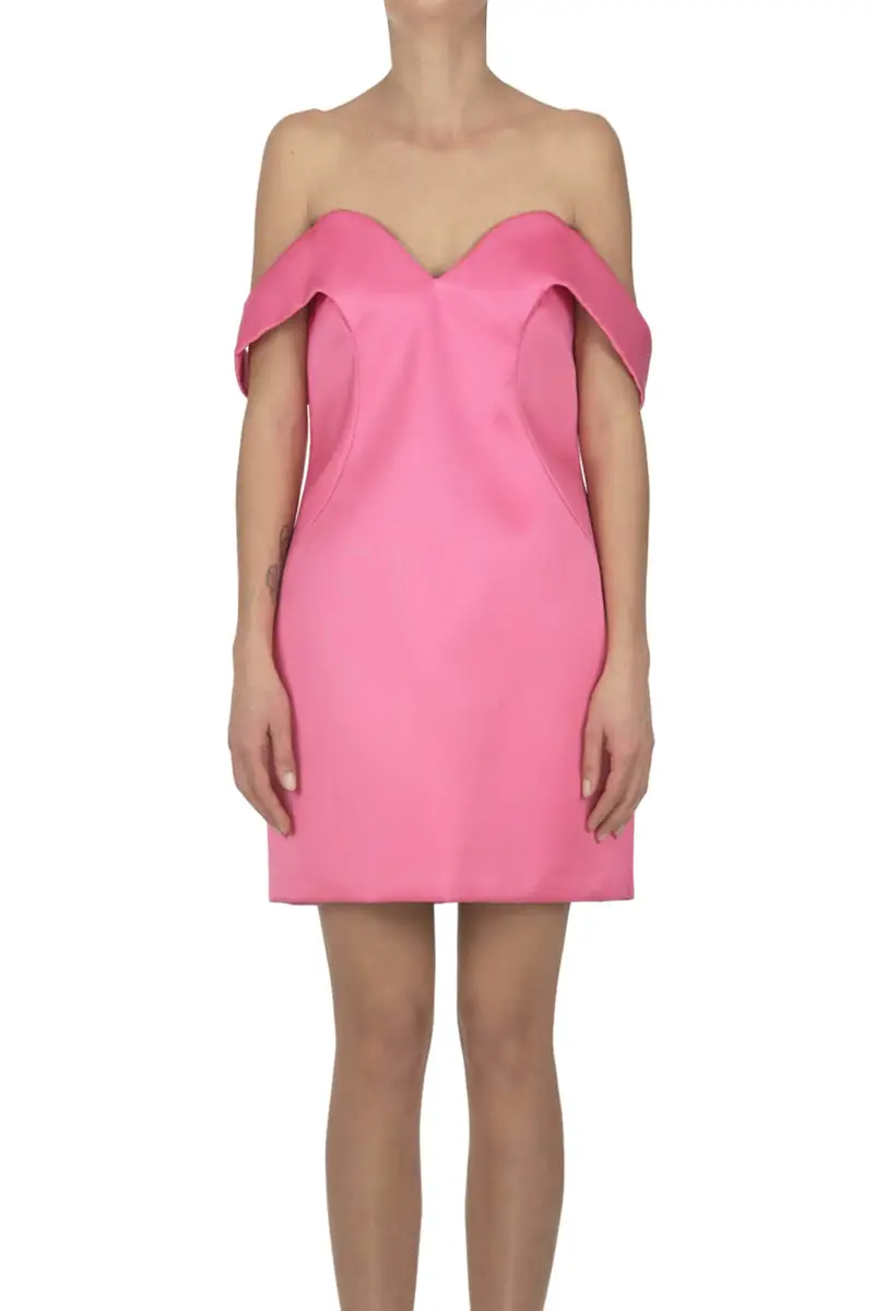 Mini abito in mikado