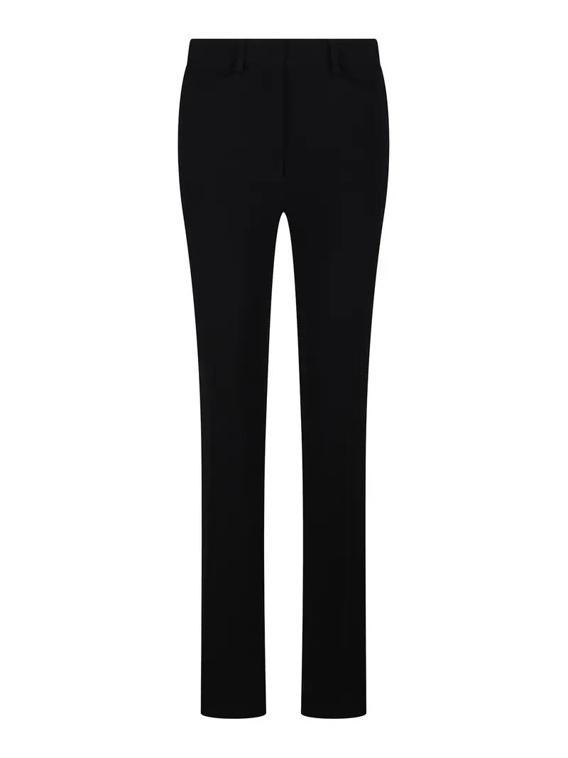 Pantaloni svasati a vita media Nero