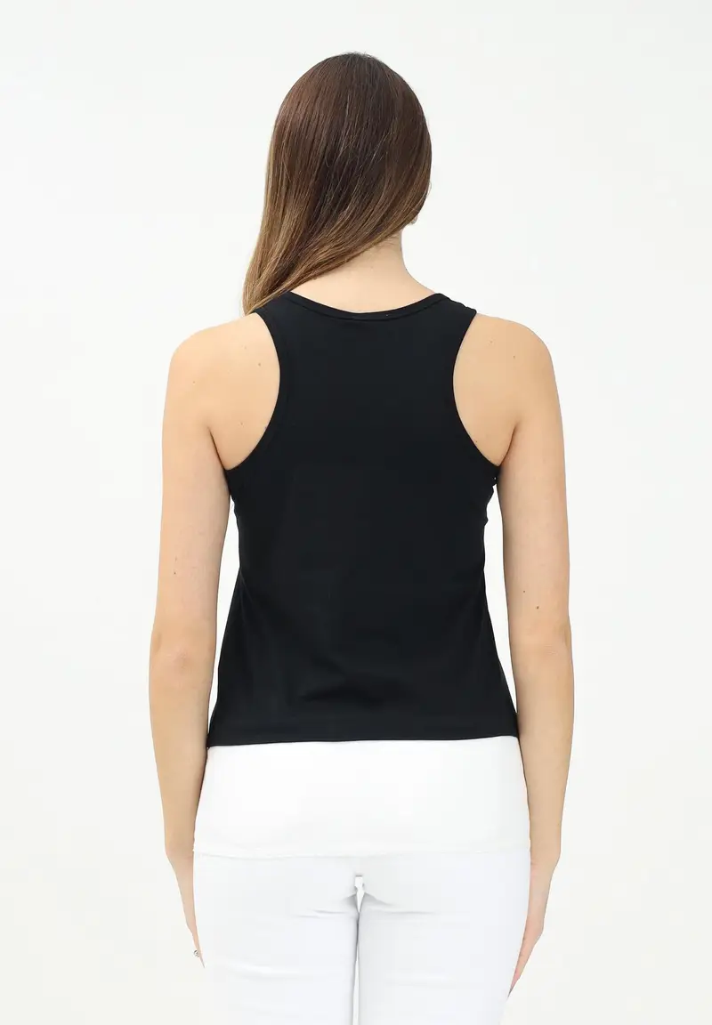 N21 Canotta nera per donna e bambina con stampa logo miniatura 2