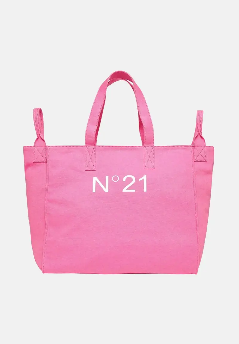 N21 Shopper fucsia da donna con stampa logo