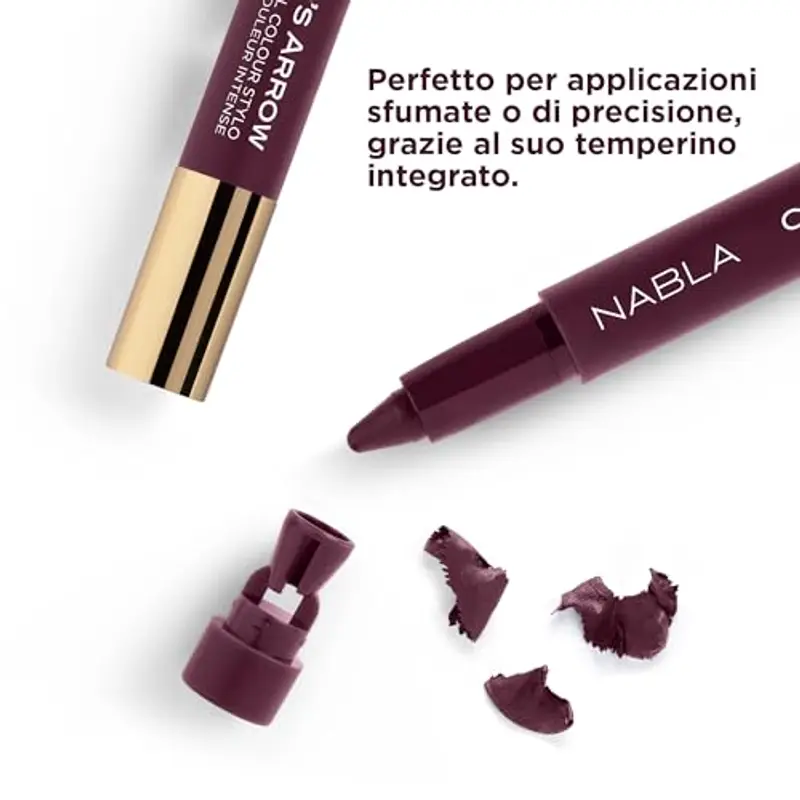 NABLA Cupid's Arrow Longwear Stylo, Blackberry | Matita stylo a lunga tenuta e alta pigmentazione | Liner, ombretto o miniatura 2
