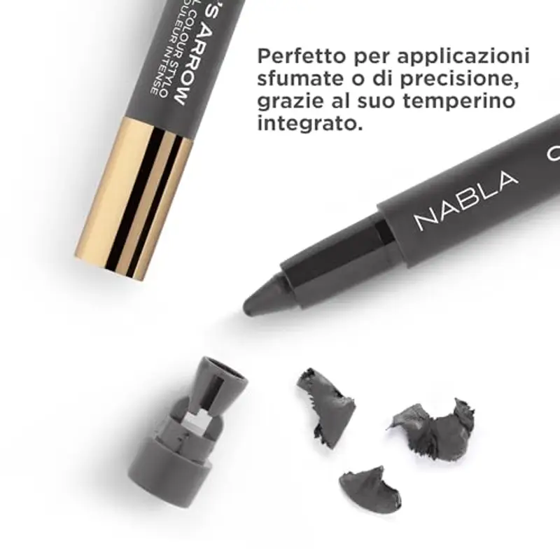 NABLA Cupid's Arrow Longwear Stylo, Midnight Grey | Matita stylo a lunga tenuta e alta pigmentazione | Liner, ombretto miniatura 2