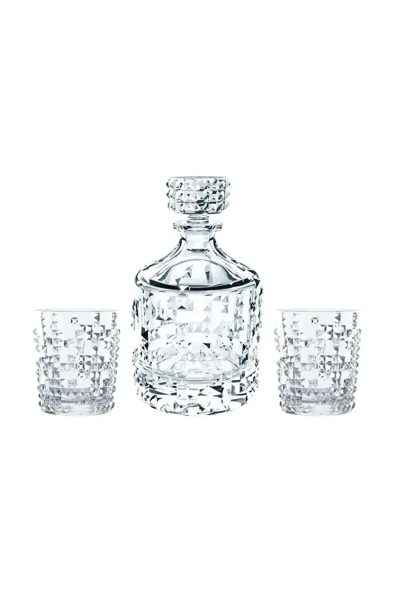caraffa per whisky con bicchieri Punk Whiskey pacco da 3 Transparente
