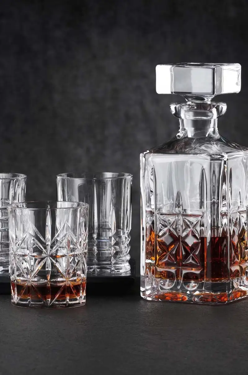 set caraffa e bicchieri Highland Whisky pacco da 5 Transparente miniatura 2