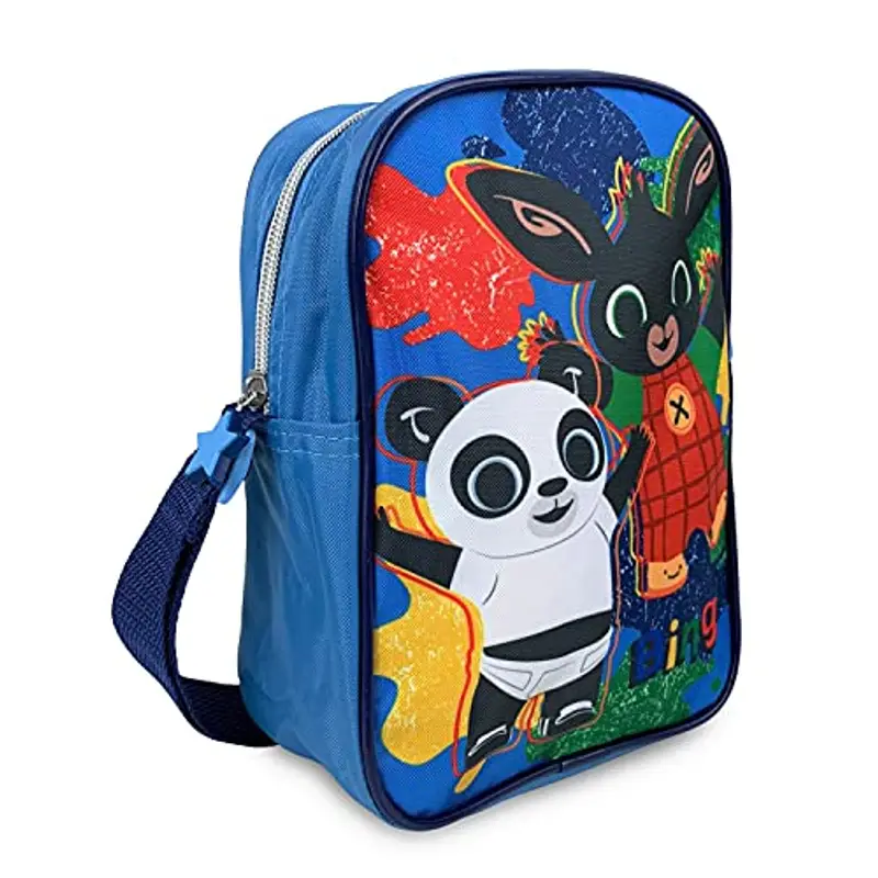 NADA HOME Borsa Bing borsetta tracolla regolabile e zip per bambino Scuola bambini 4310