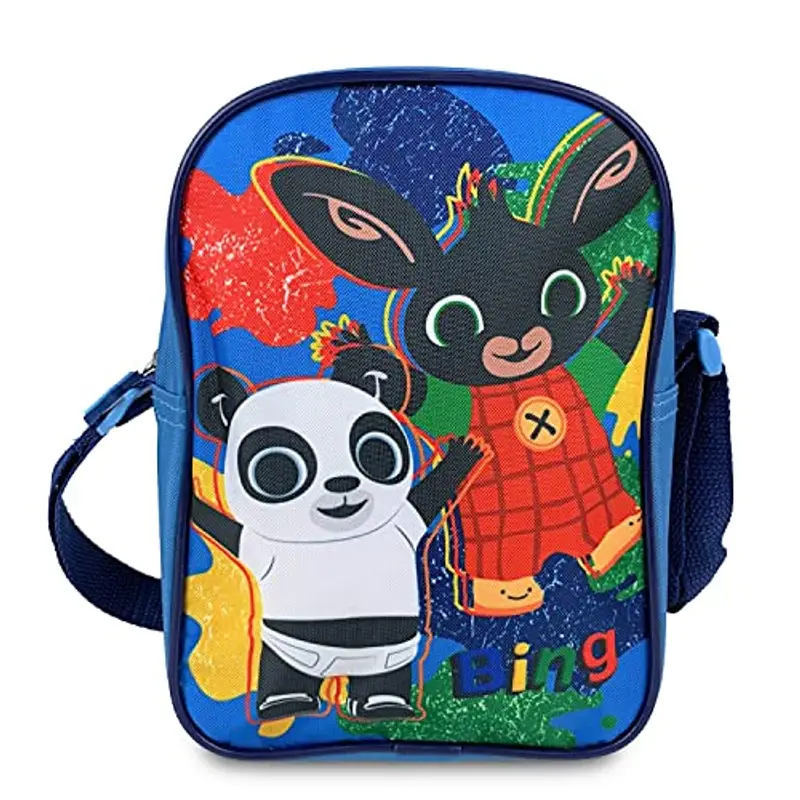 NADA HOME Borsa Bing borsetta tracolla regolabile e zip per bambino Scuola bambini 4310 miniatura 2