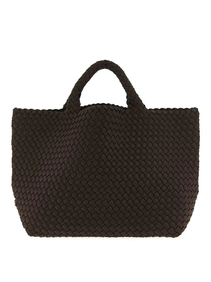 Borsa shopping media St Barths Marrone