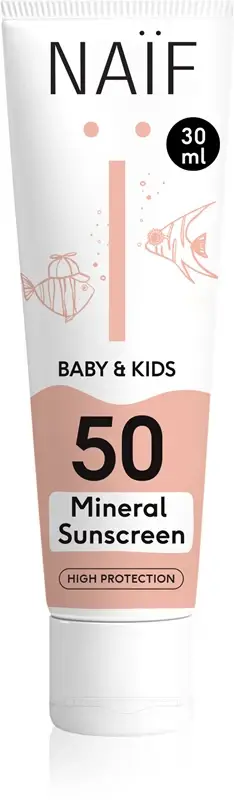 Baby & Kids SPF 50 crema protettiva minerale abbronzante per bebè e bambini SPF 50 30 ml