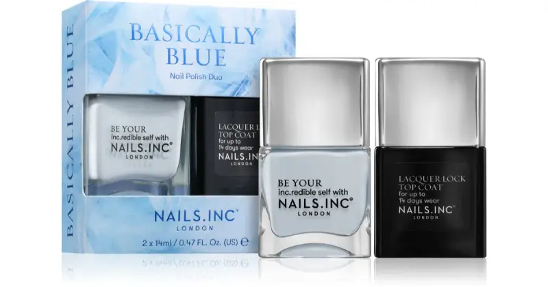 . Basically Blue set di smalti per unghie Always Making Waves smalto per unghie 14 ml + Lacquer Lock top coat unghie 14 ml