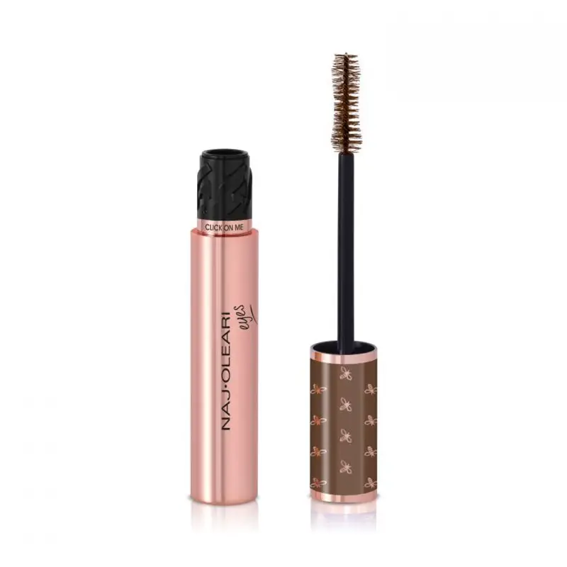 Naj oleari Click On Me Extra Volume Mascara - Mascara Colorato e Lunghezza 02 chocolate brown