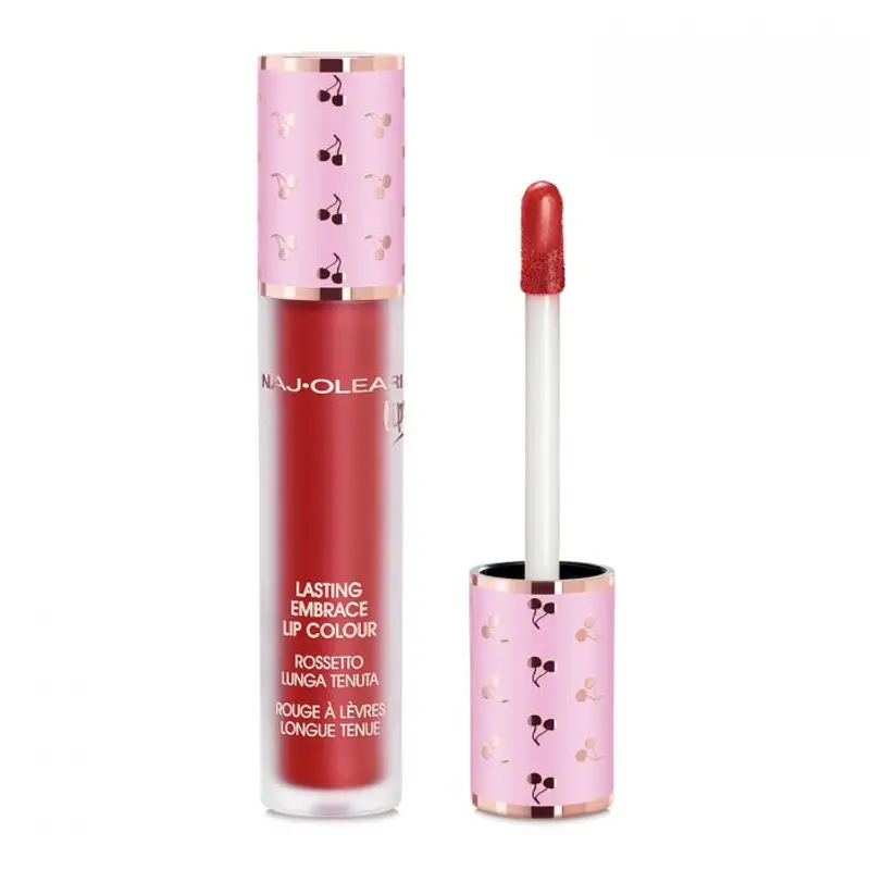 Naj oleari Lasting Embrace Lip Colour - Rossetto Liquido Lunga Tenuta 5ML / 12 rosso metallico