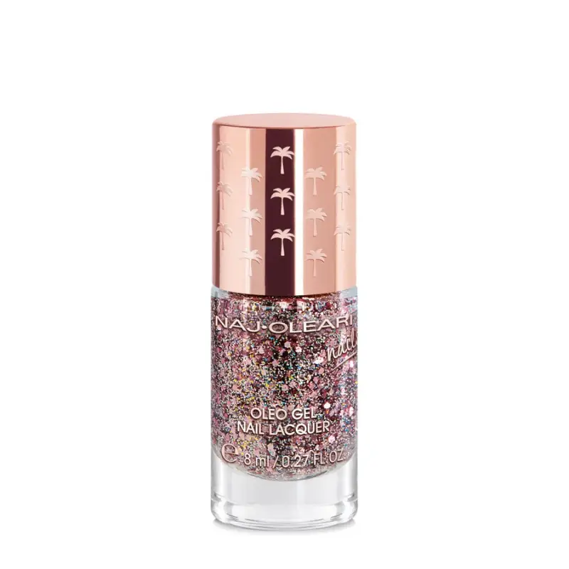 Mani Oleo Gel Nail Lacquer 30 Glitter Rosato - Smalto gel e semipermanente